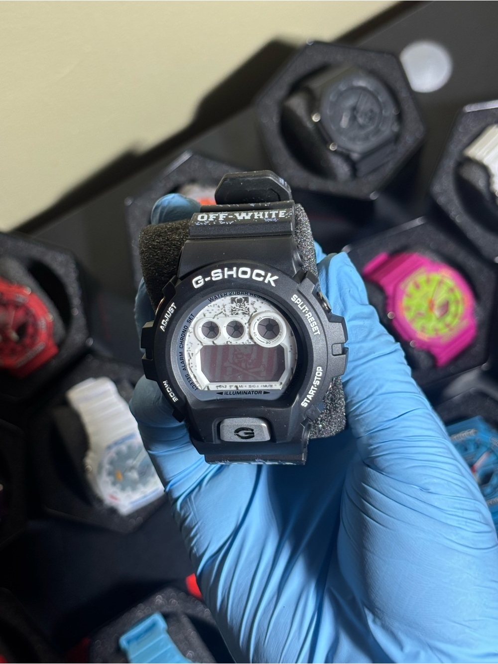 G-SHOCK x OFF-WHITE Black Digital Sports Watch